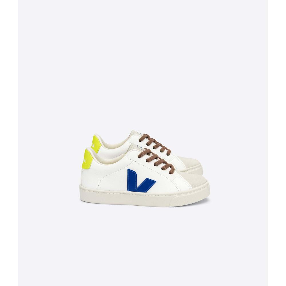 Veja ESPLAR LACES CHROMEFREE Kids\' Sneakers White/Blue | CA 831FDN